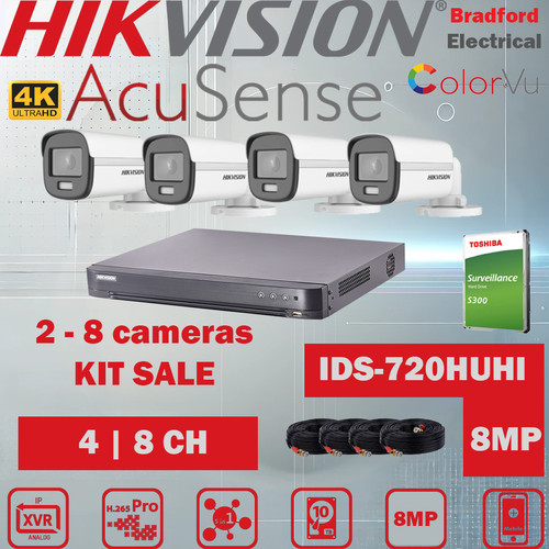 Hikvision 8mp cctv security - 4k,