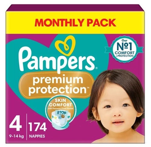Pampers size nappies 174 - size,