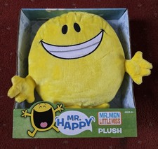 MR MEN PLUSH 10 INCH MR HAPPY