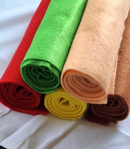 Craft felt mini rolls - 5x,