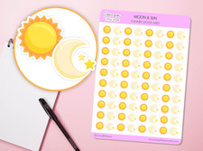 Moon and Sun Planner Stickers