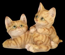 Cat Figurine - Two Playful