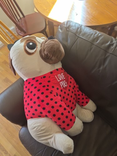 Love pug plush - pug,