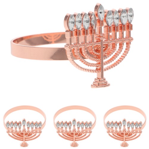4pcs napkin buckles - napkin, hanukkah