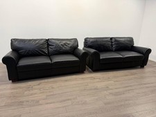 Salisbury Leather Sofas 3 & 3