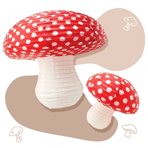 3pcs mushroom shaped - shaped, paper