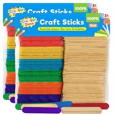 200 Coloured Natural Ice Lolly