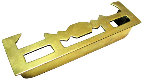 Trench art brass miniature - trench,