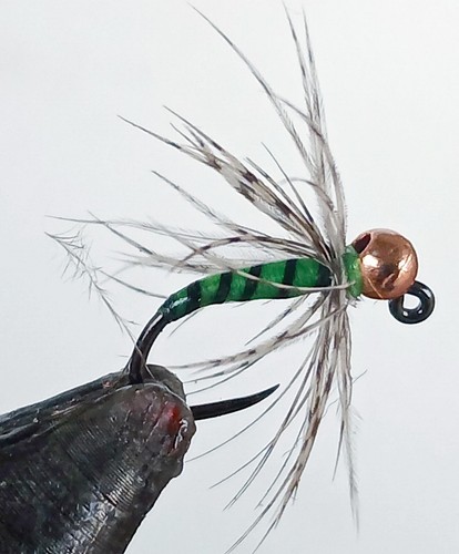 Green olive soft hackle - olive,