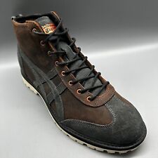 Asics Onitsuka Tiger Rinkan Ankle Boots Brown Grey Nubuck Leather Mens Uk 7.5