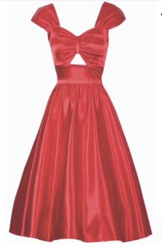 Stop staring red satin - red,