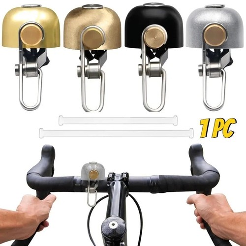 Black mini bicycle bell - black, ring