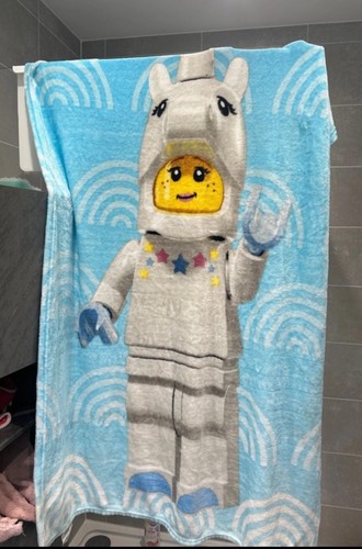 Lego unicorn figure blanket - lego,