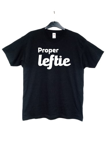 Proper leftie black shirt m - t-shirt,