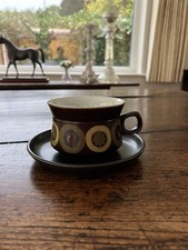 Vintage Denby Arabesque Large Breakfast Tea Coffee Cup & Saucer 11cm x 7.5cm