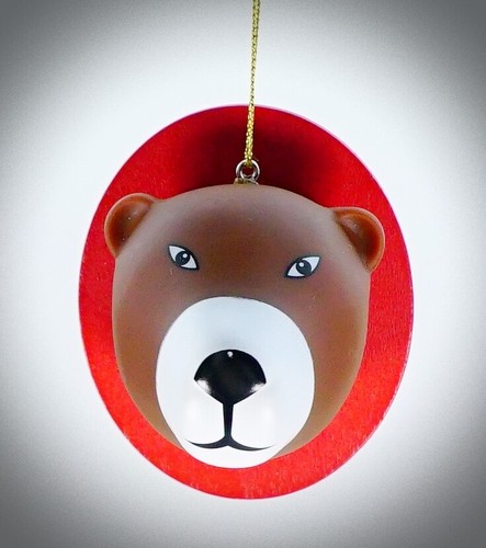 Bear head christmas - bear, ornament