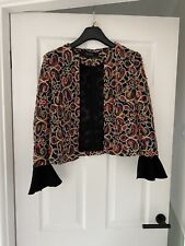 Zara Black Paisley Embroidered