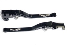 Triumph DAYTONA 955i 2004-2006 LONG BLACK BRAKE AND CLUTCH LEVER Laser engraved