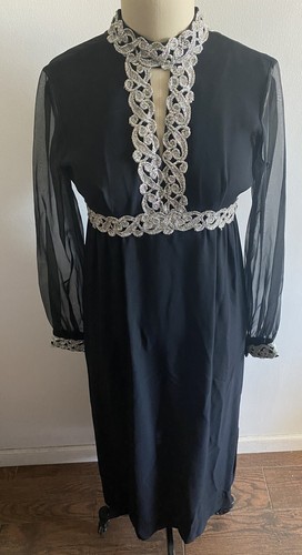 Vtg black dress - vtg,