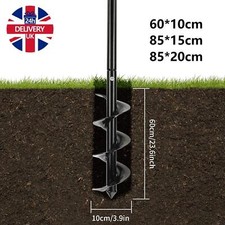 Manual Hand Earth Auger Fence Post Drill Soil Digger Hole Borer Digger 150mm 6"