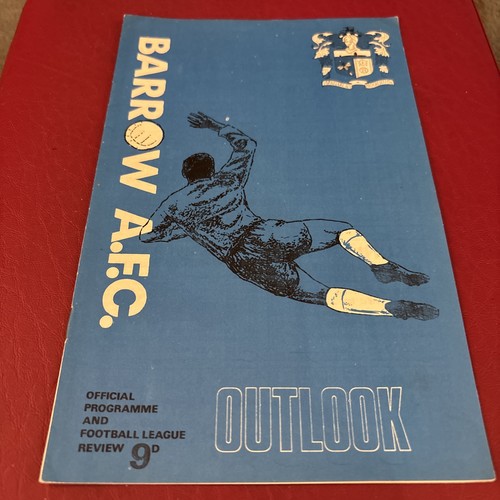 1968 barrow afc - barrow, v
