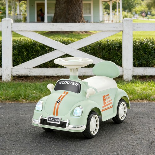 Green lighted ride car push - ride,