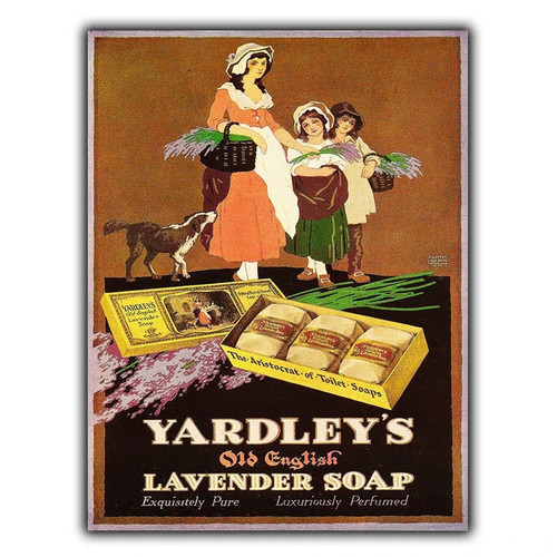 Yardleys soap metal sign - yardleys, wall