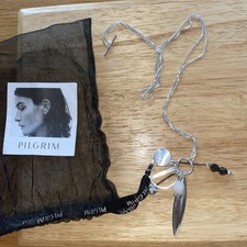 Pilgrim Jewellery Danish Design multi charm  32” Necklace BNWOT gift bag 