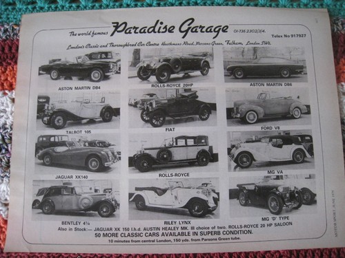 Paradise garage car stock - paradise,