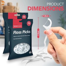 150pk Dental Floss Sticks | Interdental Tooth Harps Teeth Picks Oral Plaque Care