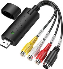 Audio Video Grabber USB 2.0, USB Video Capture Plug & Play Audio Video Converter