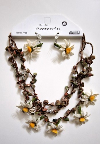 Crochet necklace and - necklace,