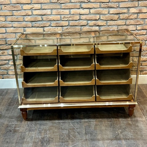 Brass framed haberdashery - brass,