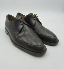 Reiss Brown Leather Lace Up Shoes - Size 9 - Stitch Detail To The Front