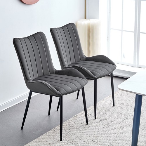 Velvet dining chairs high - dining,