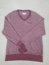 Moods Of Norway Jumper Mens Large XL Red Tipped Cotton Sweatshirt Nordic