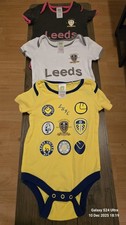 3 Leeds United Baby Body Suits