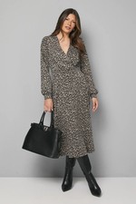 Wallis Black Fit & Flare Dress Womens Workwear Dresses