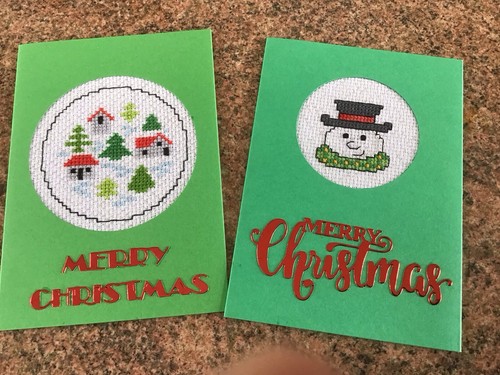 Completed christmas cross - completed,