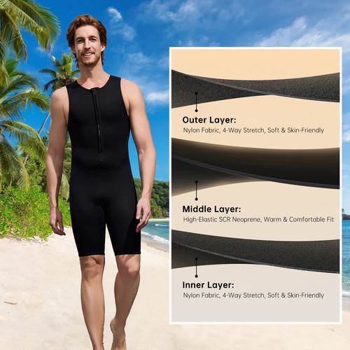 2mm short sleeveless - short, wetsuit
