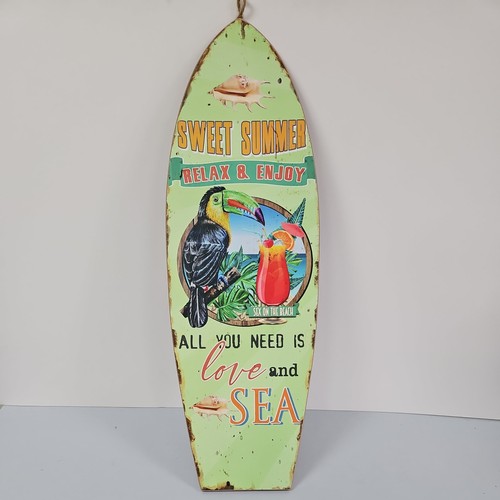 Wooden surfboard wall - wooden,