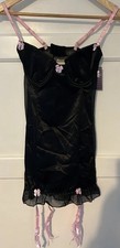Satin Chemise Suspenders