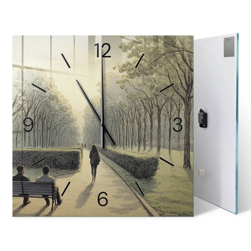 Elegant glass wall clock for - glass,