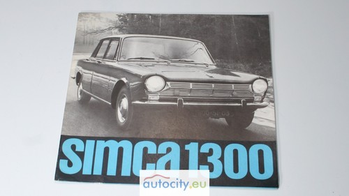 Simca 1300 sales brochure - 1300,