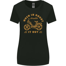 In Doubt Moped Biker Motorcycle Scooter Womens Wider Cut T-Shirt