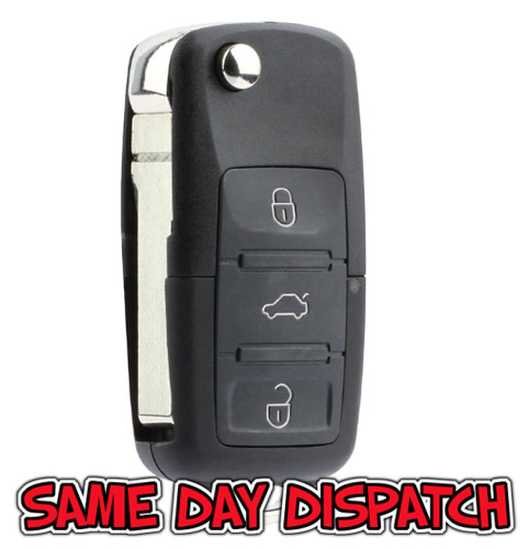 Button flip key fob - button,