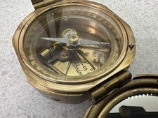 Brass Natural Sine Compass by Stanley of London