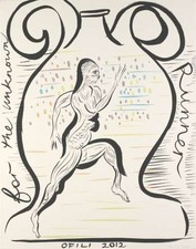 London 2012 official poster Chris Ofili: For The Unknown Runner Olympic Games