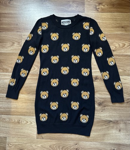 Moschino couture teddy bear - moschino,