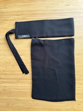 Rawa R.A - Brand Medium Saudí Niqab Black, One - Layer, Soft Material.